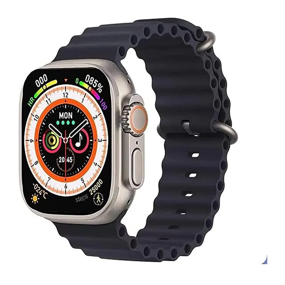 T800 Smart Watch 1.99" Infinite Display Wireless Charging Heart Rate Monitor  Bluetooth Call Watch
