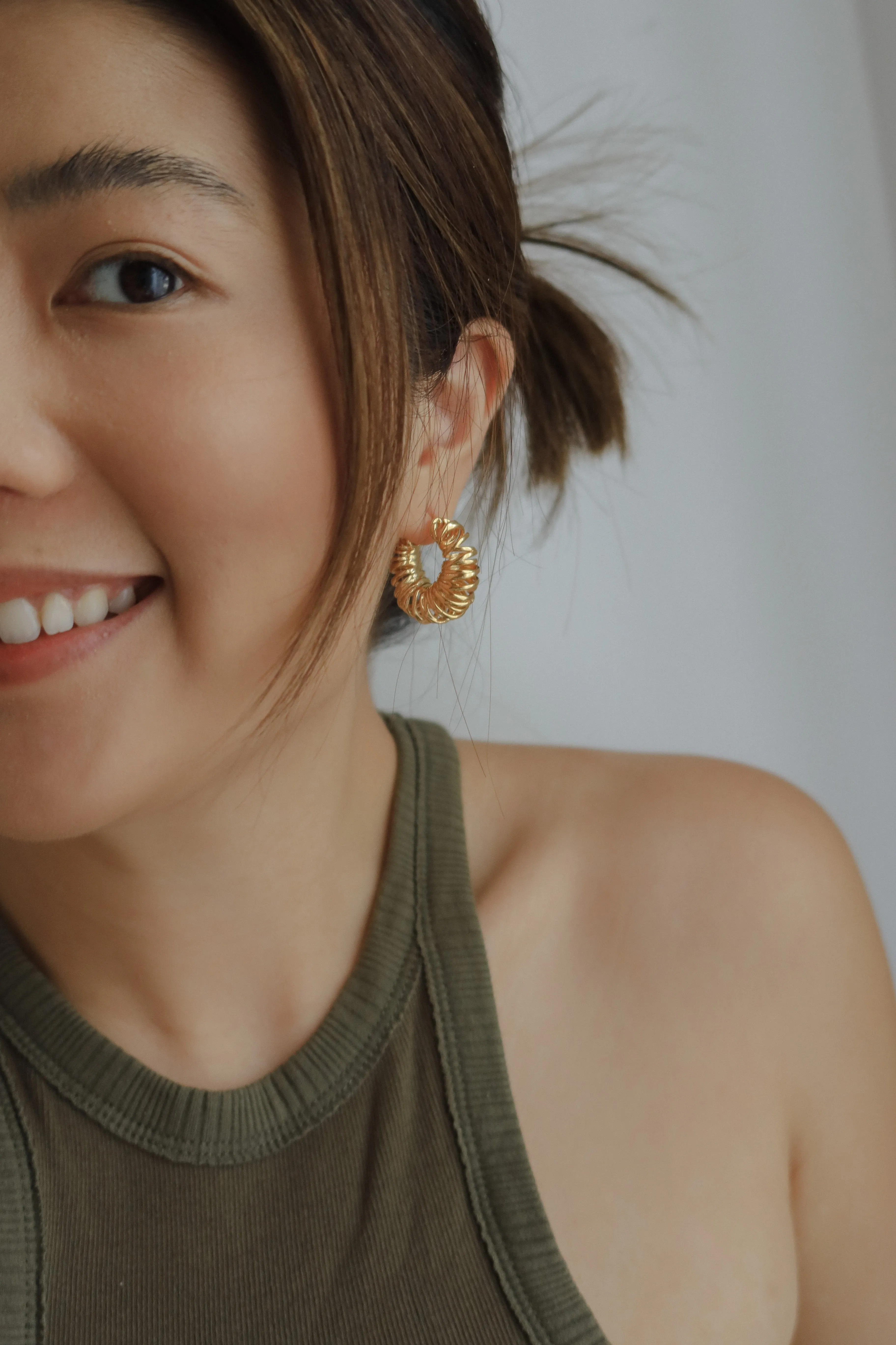 Telephone Wire Hoops( Hinge Back)