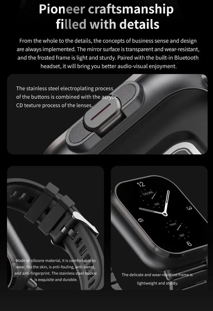 The 2-in-1 D8 Smartwatch with Built-In Earpods
