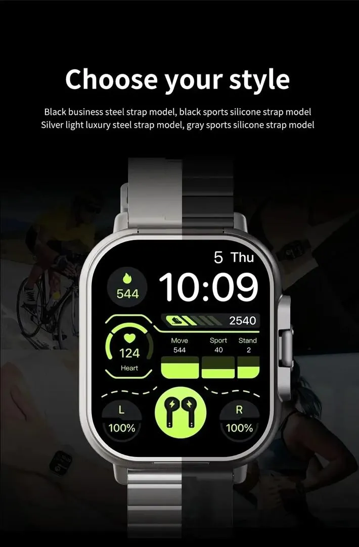 The 2-in-1 D8 Smartwatch with Built-In Earpods