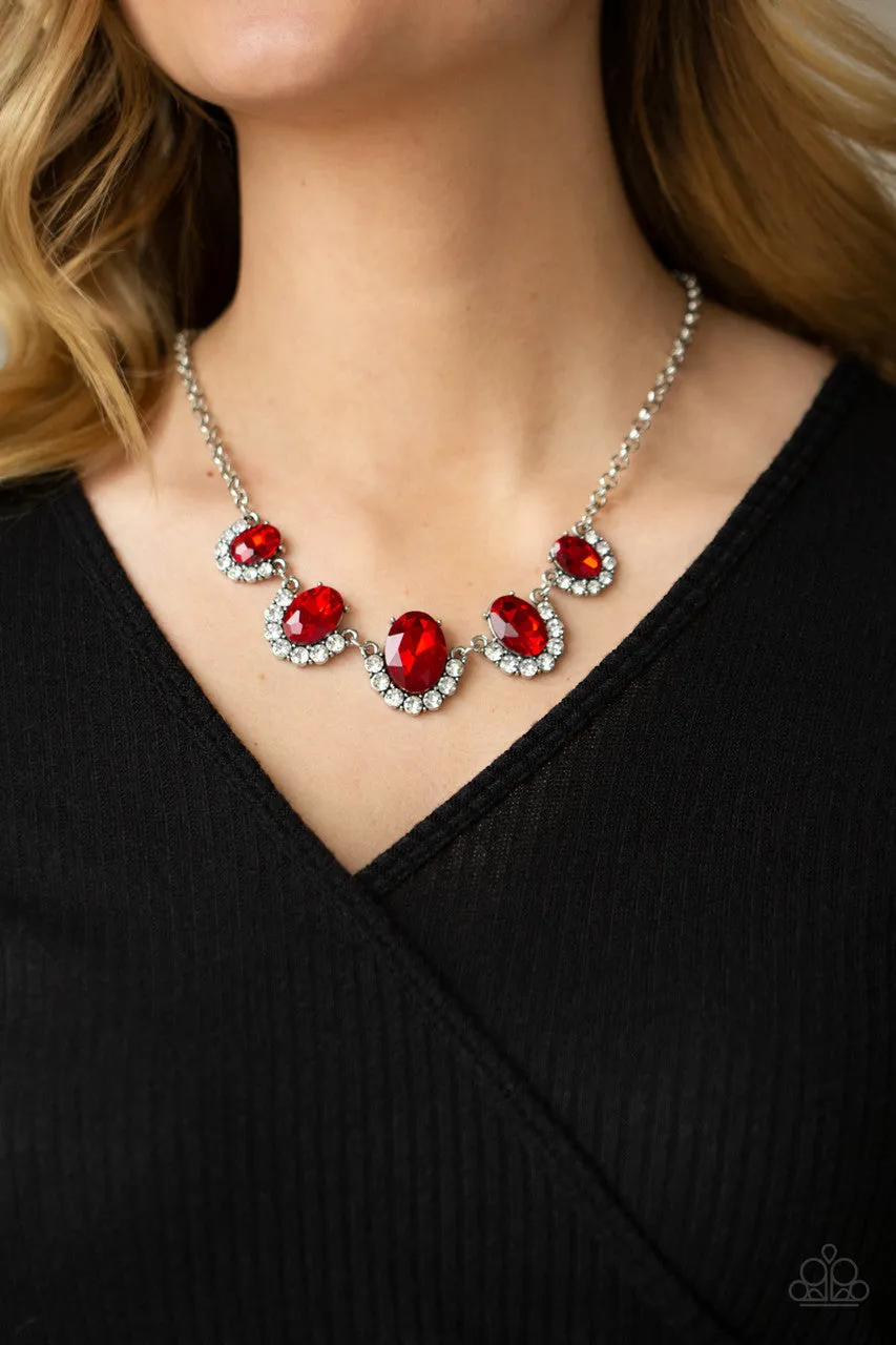 The Queen Demands It Red Paparazzi Necklace