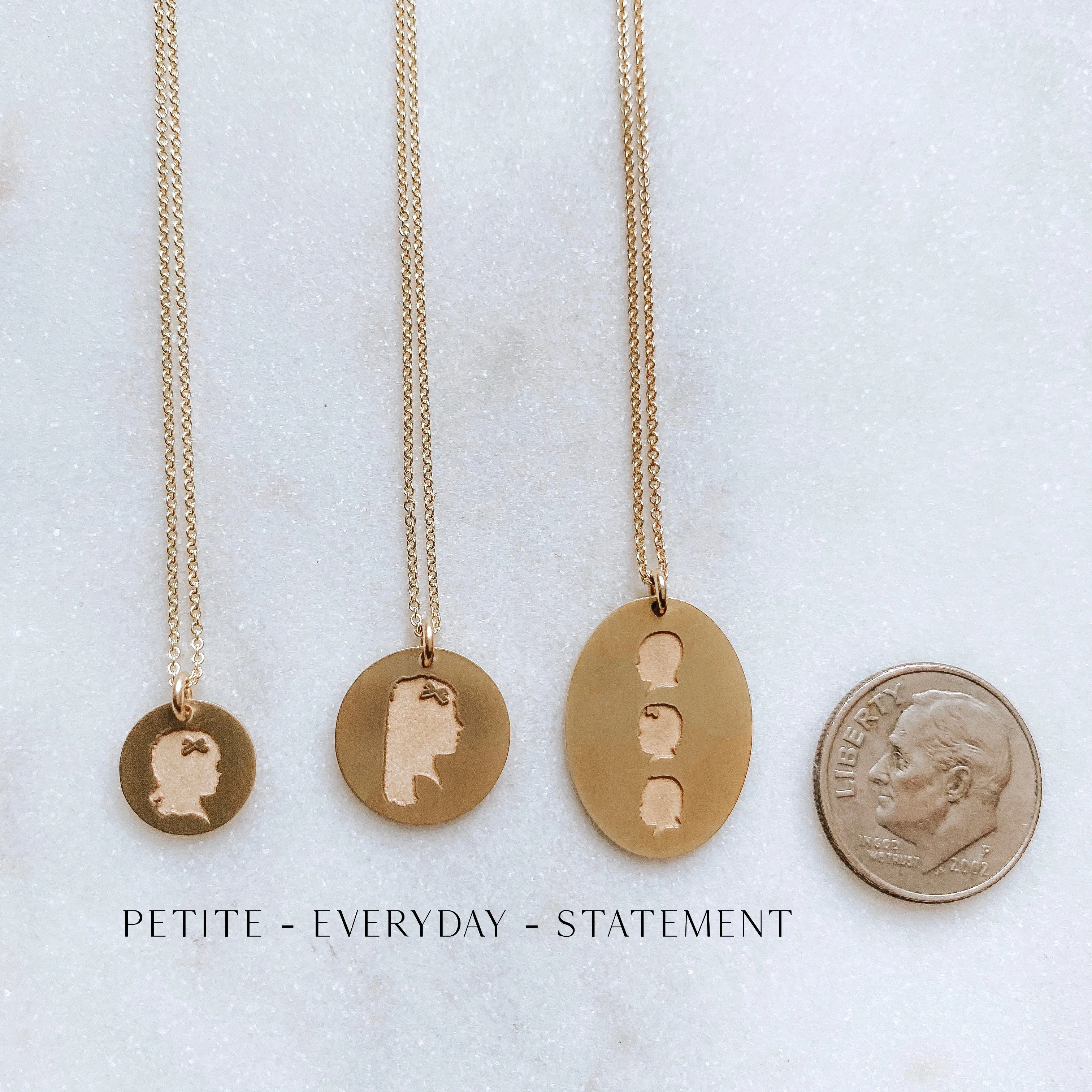 The *Statement* Silhouette Coin Charm