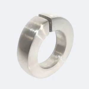 Thin Flat Sterling Silver Split Shank Ring 7mm