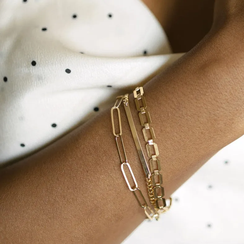 Thin Paperclip Bracelet