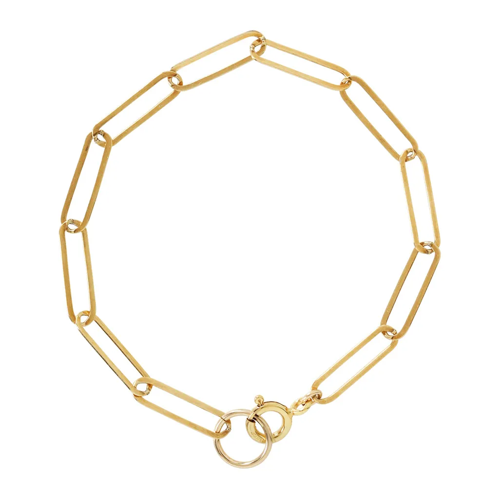 Thin Paperclip Bracelet