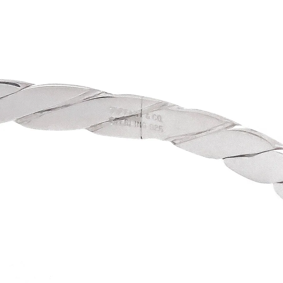 Tiffany & Co. Twisted Rope Knife Edge Bangle Bracelet