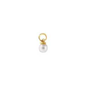 Tiny Pearl Charm 14K