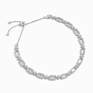 Tip-Top Link Full Diamond Collar Necklace