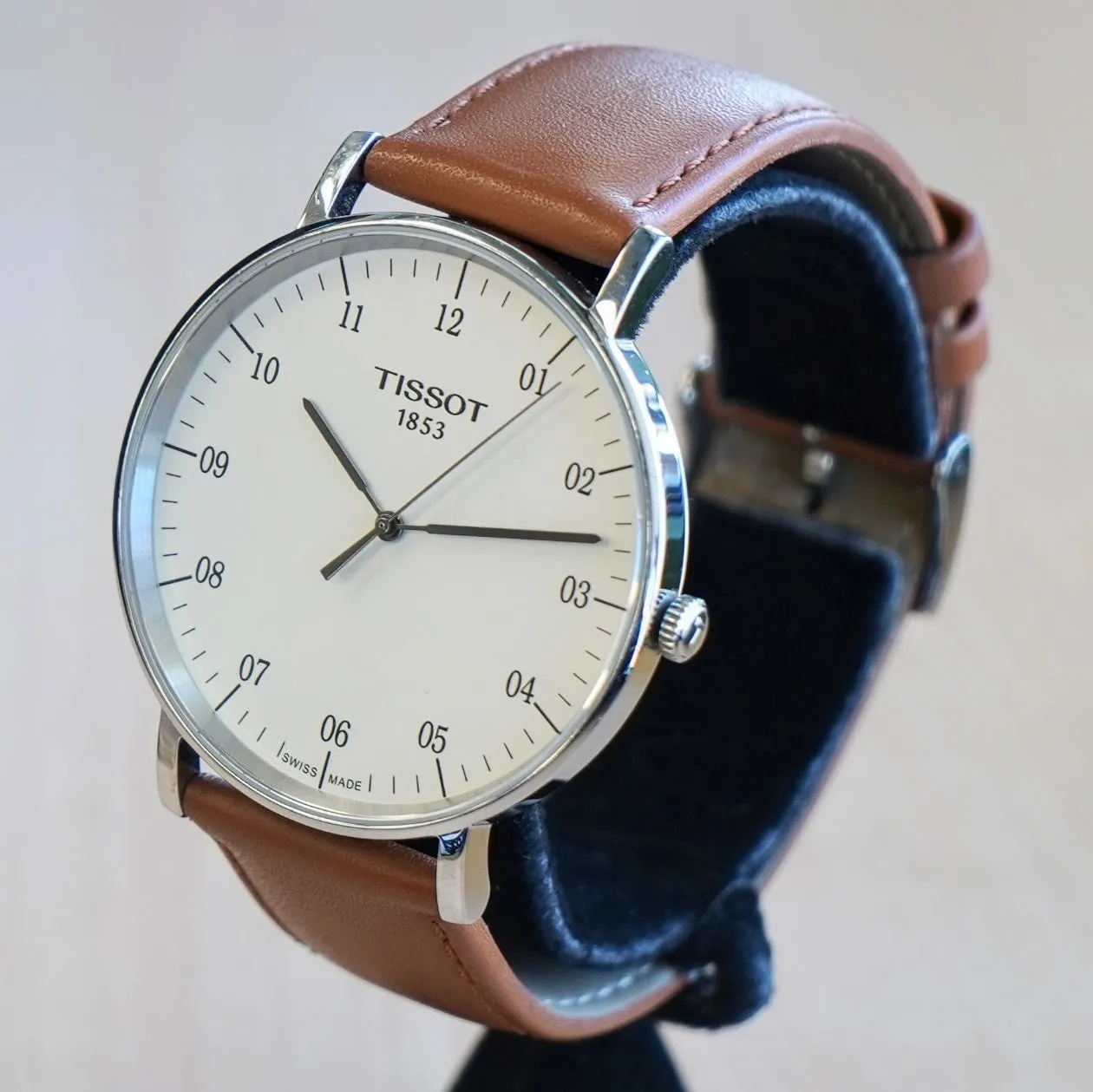 TISSOT T-Classic Everytime Watch 42mm T109610A Silver Dial Wristwatch ALL Original in Box!