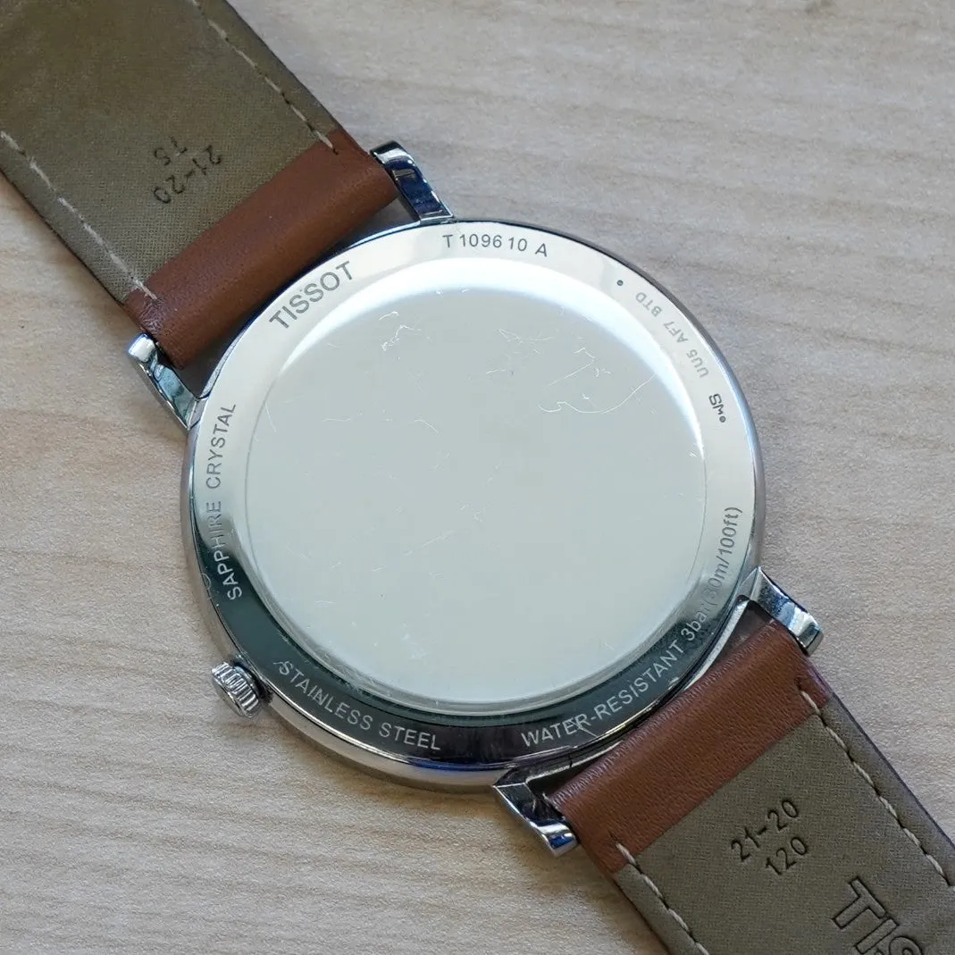 TISSOT T-Classic Everytime Watch 42mm T109610A Silver Dial Wristwatch ALL Original in Box!