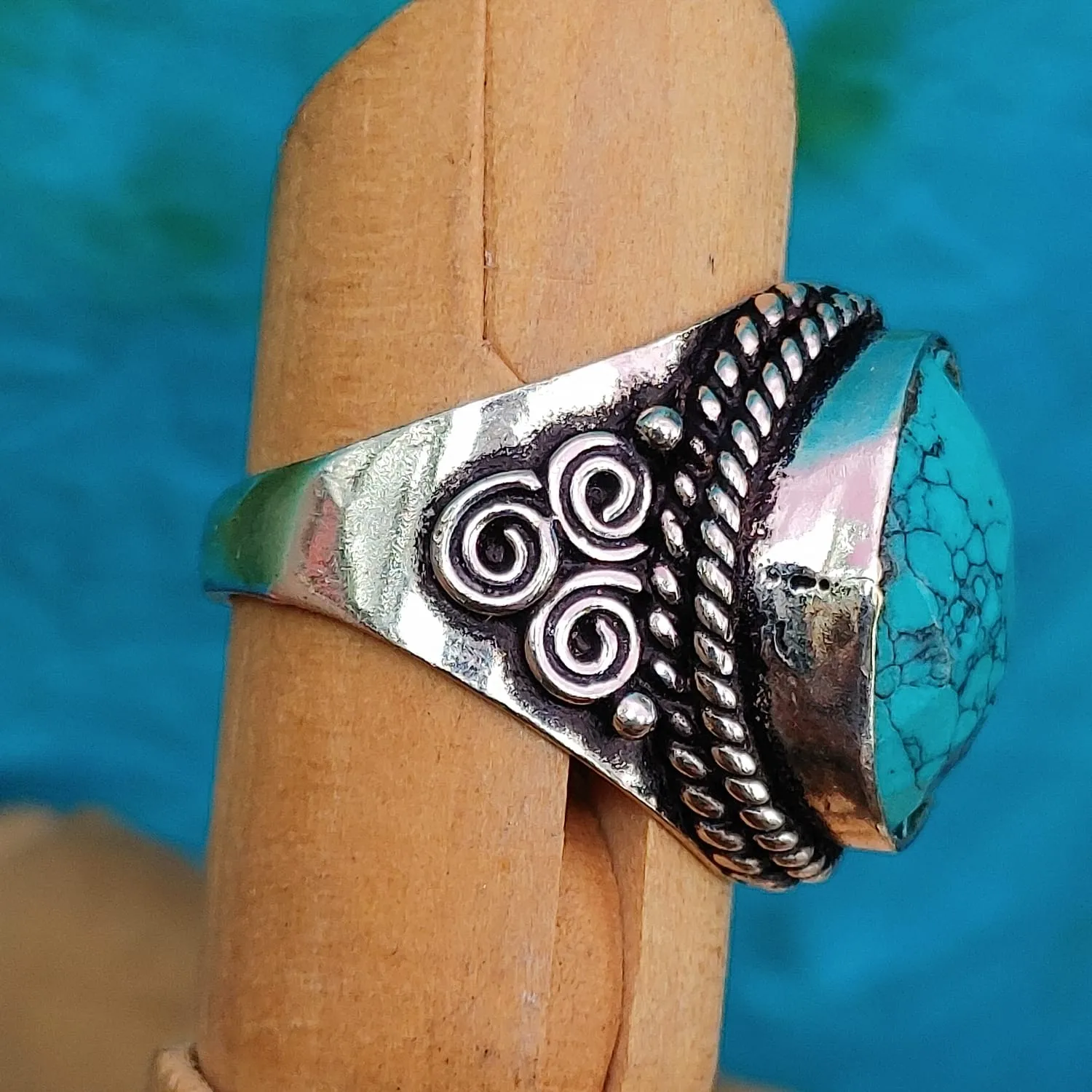 Triskelion Gemstone Rings