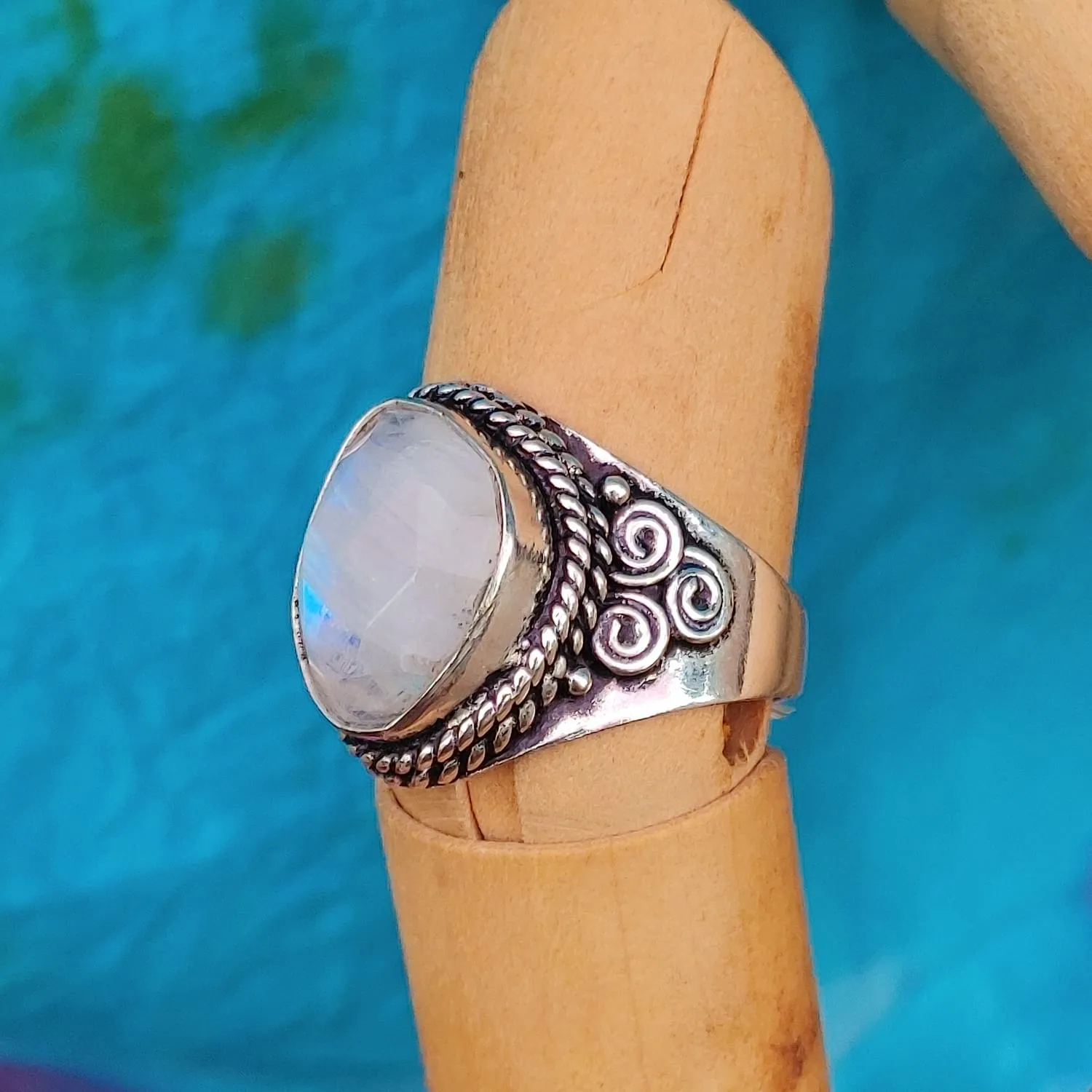 Triskelion Gemstone Rings