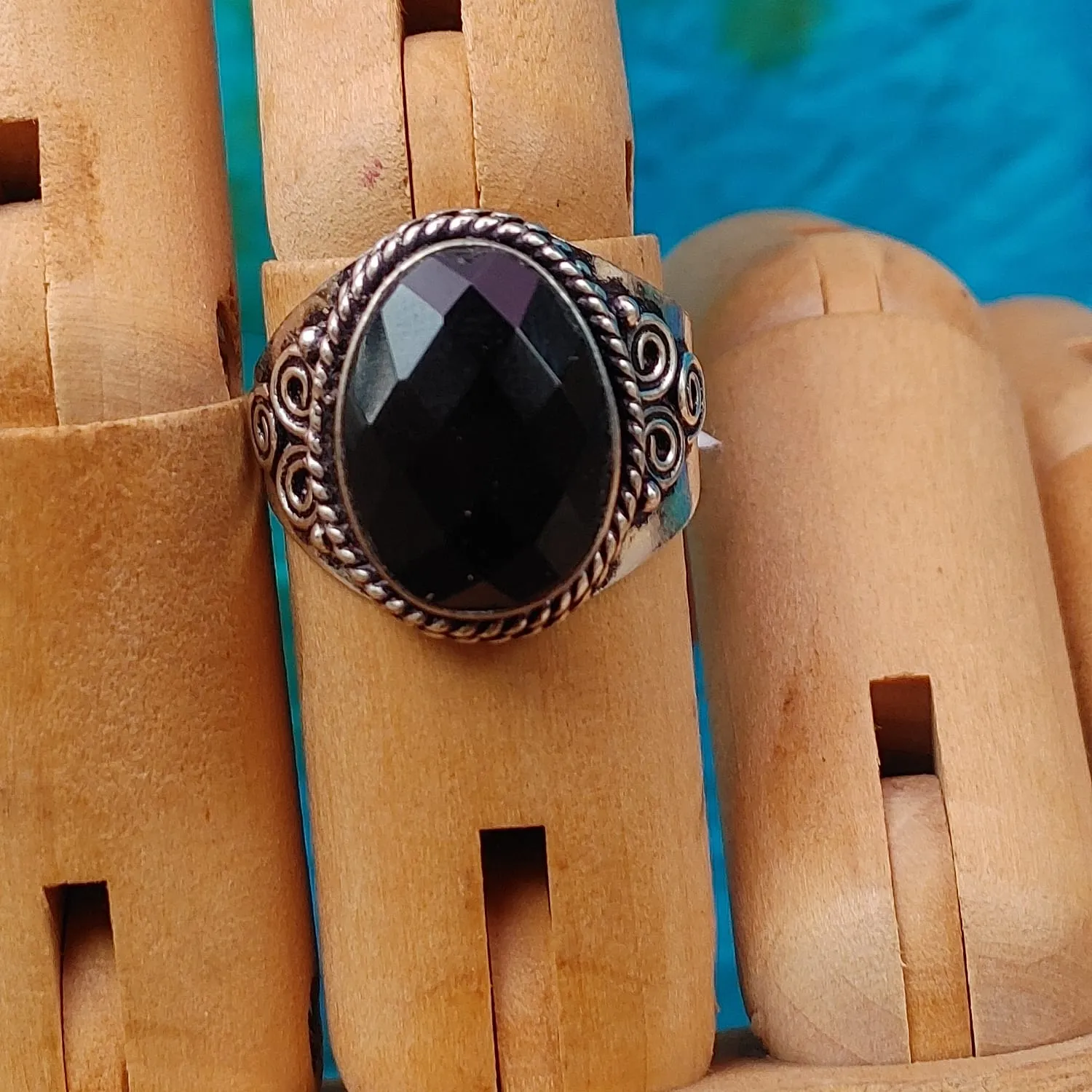 Triskelion Gemstone Rings