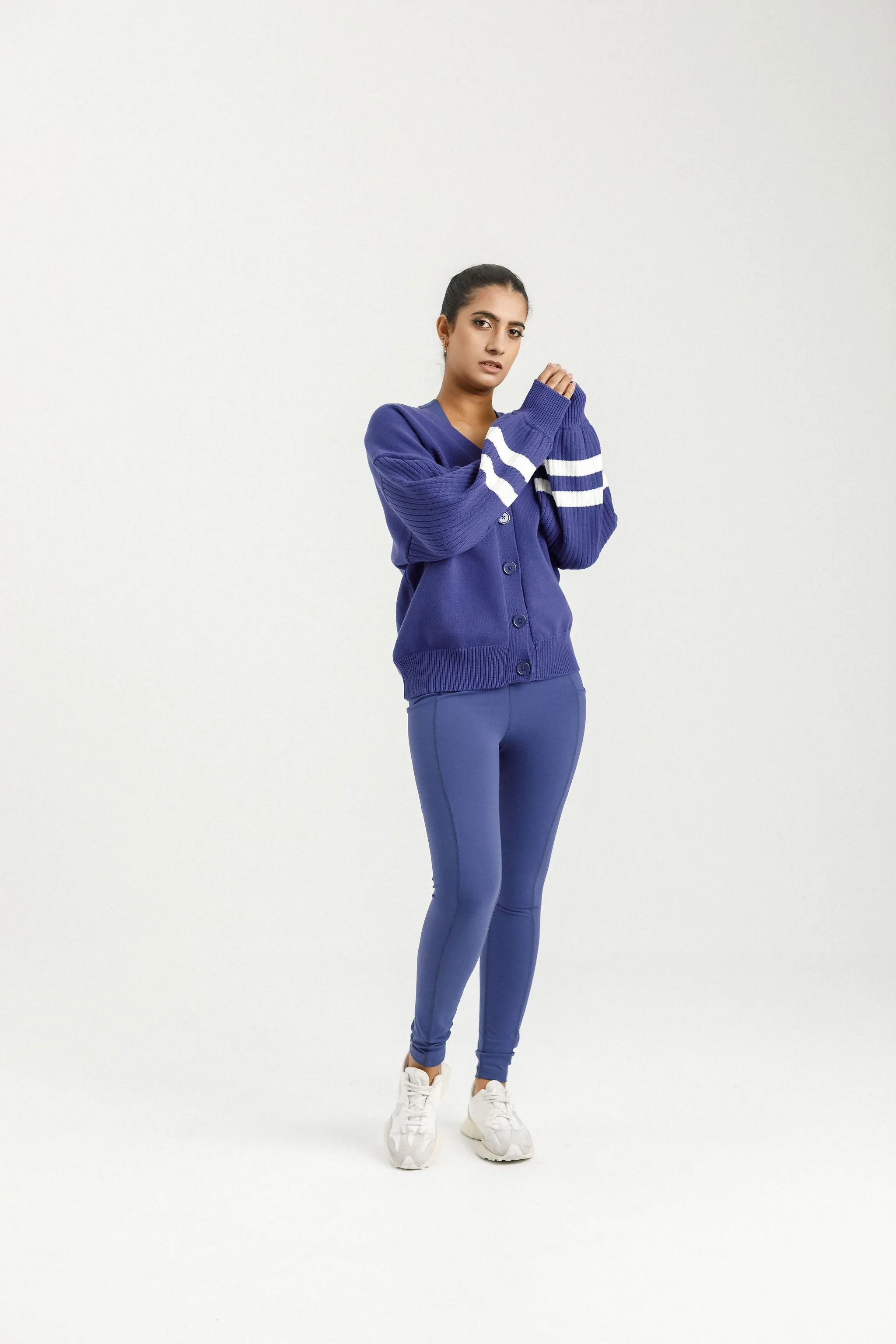Varsity Cardi | Hyacinth