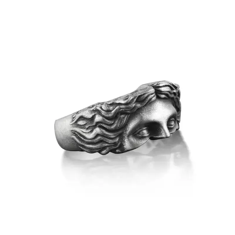 Venus Mask Adjustable Ring | Gothic Streetwear Accessory