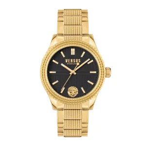 Versus Versace Bayside Women's Black Dial Gold Stainless Steel Watch
