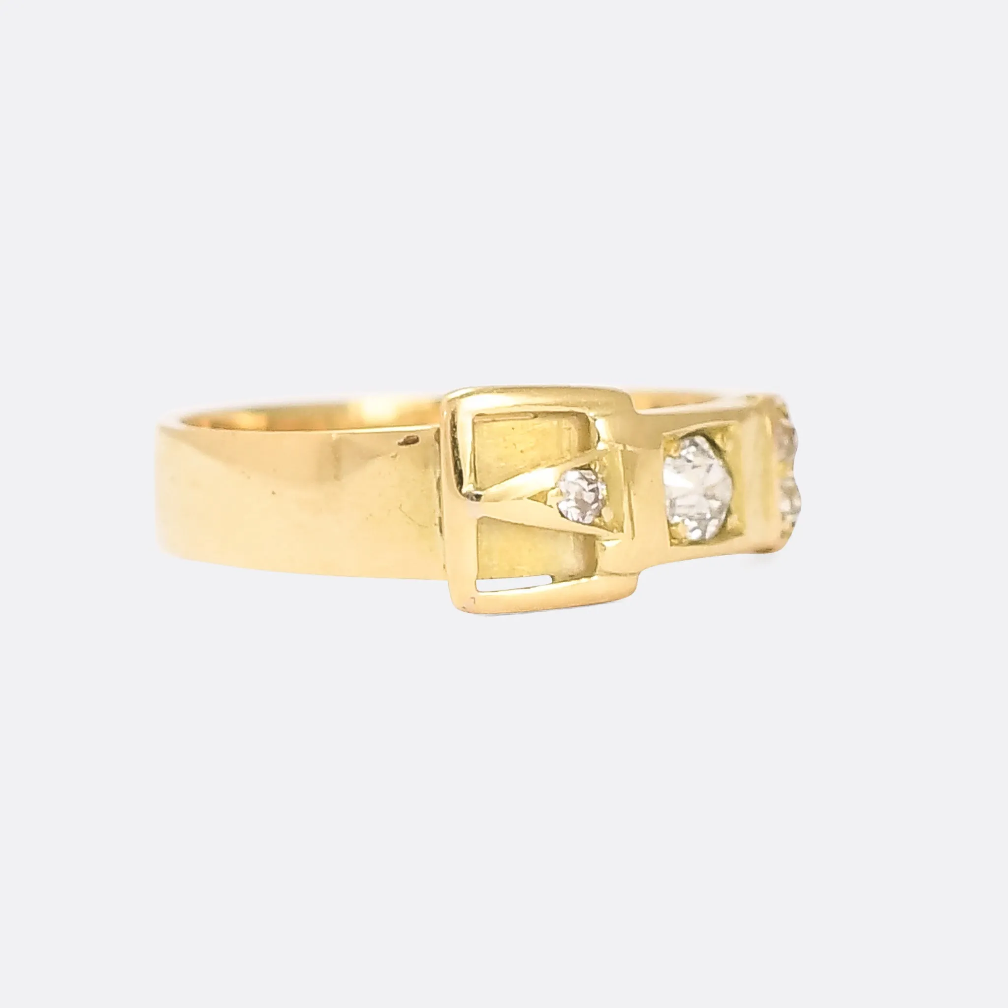 Victorian OMC Diamond Buckle Ring