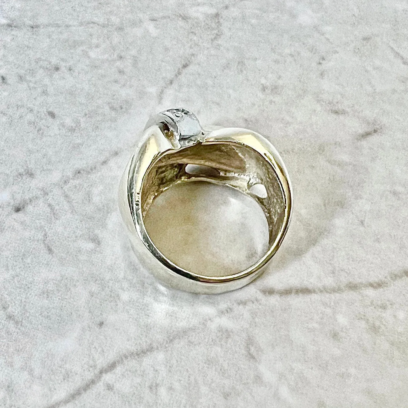 Vintage 1940’s Retro Era 14 Karat Yellow Gold 0.30 Carat Diamond Ring