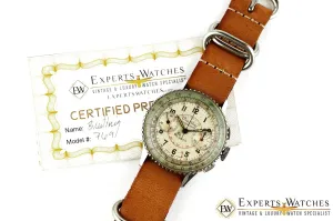 Vintage 1946 Breitling 769 Chronomat Chronograph Venus 175 Certified Watch