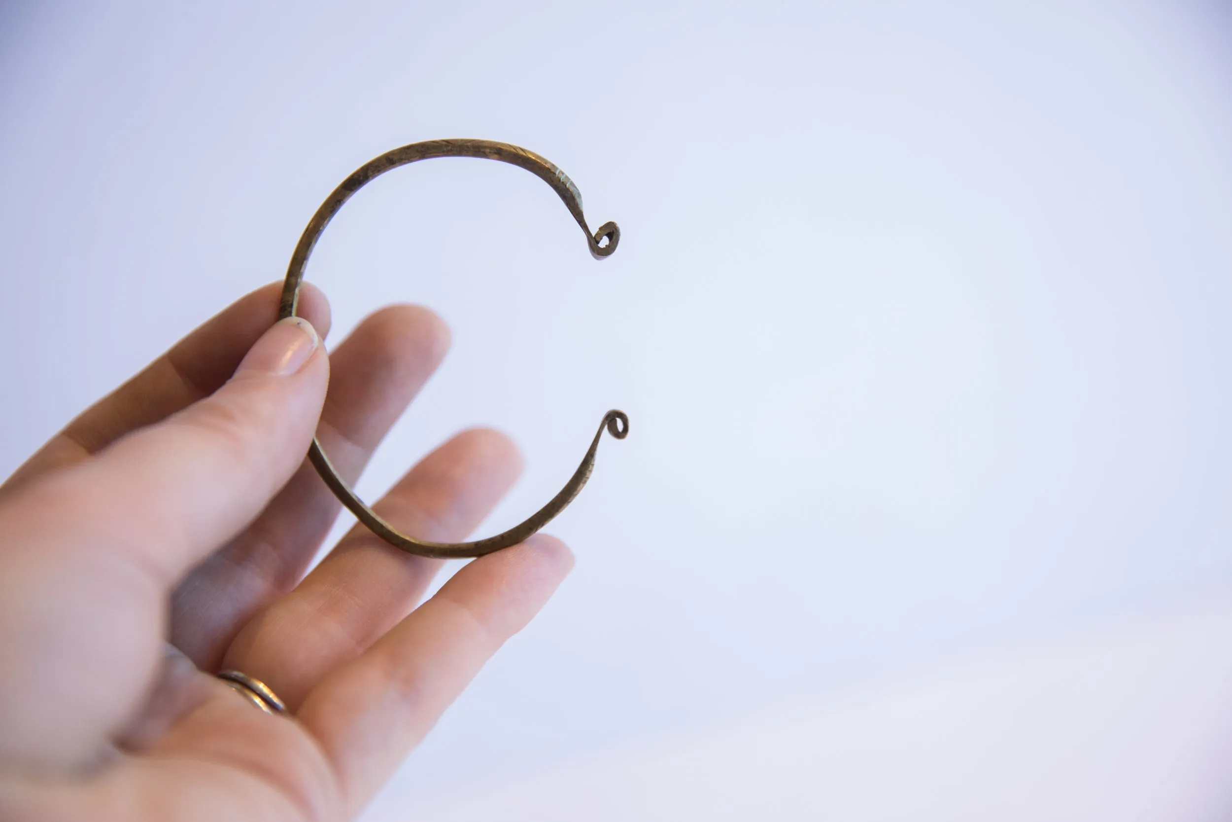 Vintage African Thin Cuff Bracelet
