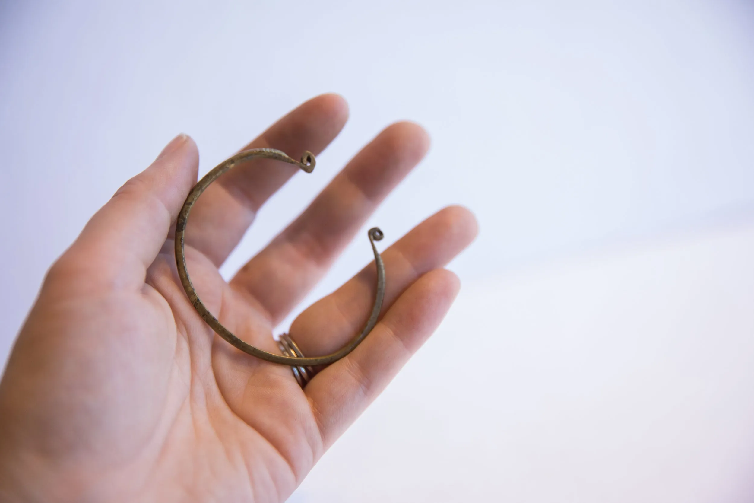 Vintage African Thin Cuff Bracelet