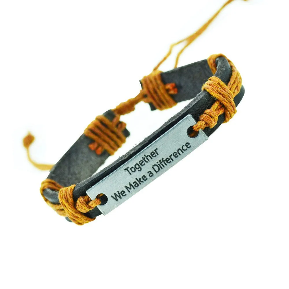 Vintage Bracelets & Bangles Charm Leather Bracelets for Women Men Friendship Bracelets Fine Jewelry New Year Gift