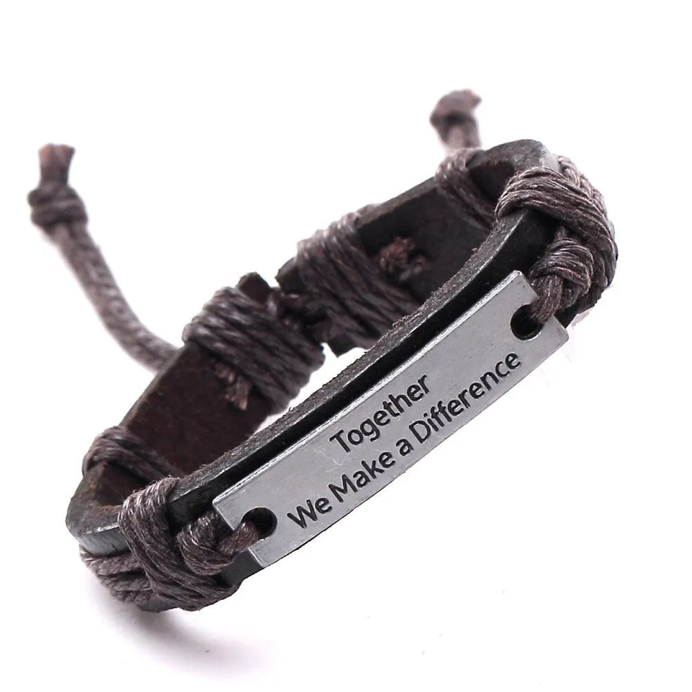 Vintage Bracelets & Bangles Charm Leather Bracelets for Women Men Friendship Bracelets Fine Jewelry New Year Gift