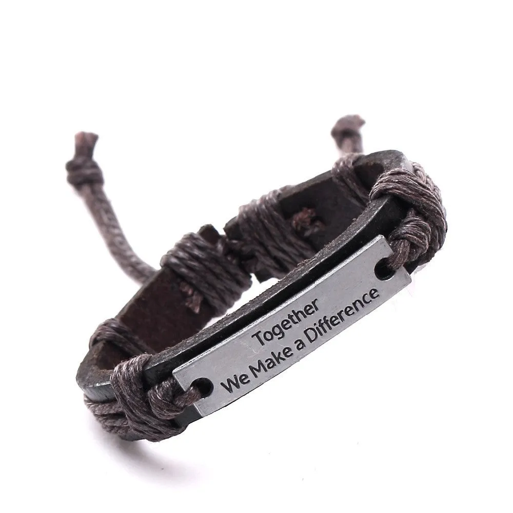 Vintage Bracelets & Bangles Charm Leather Bracelets for Women Men Friendship Bracelets Fine Jewelry New Year Gift