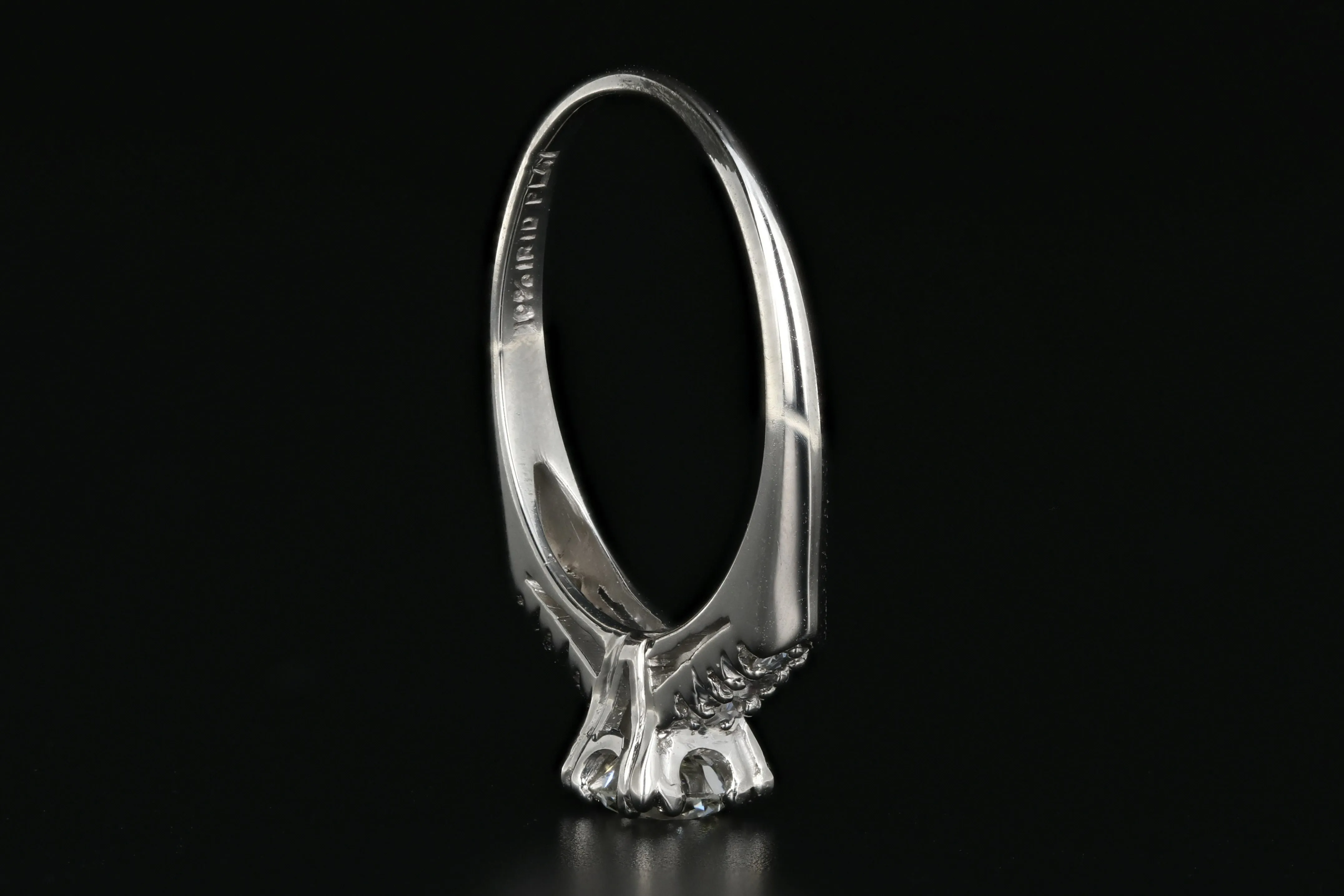 Vintage Platinum .45 Carat Diamond Engagement Ring