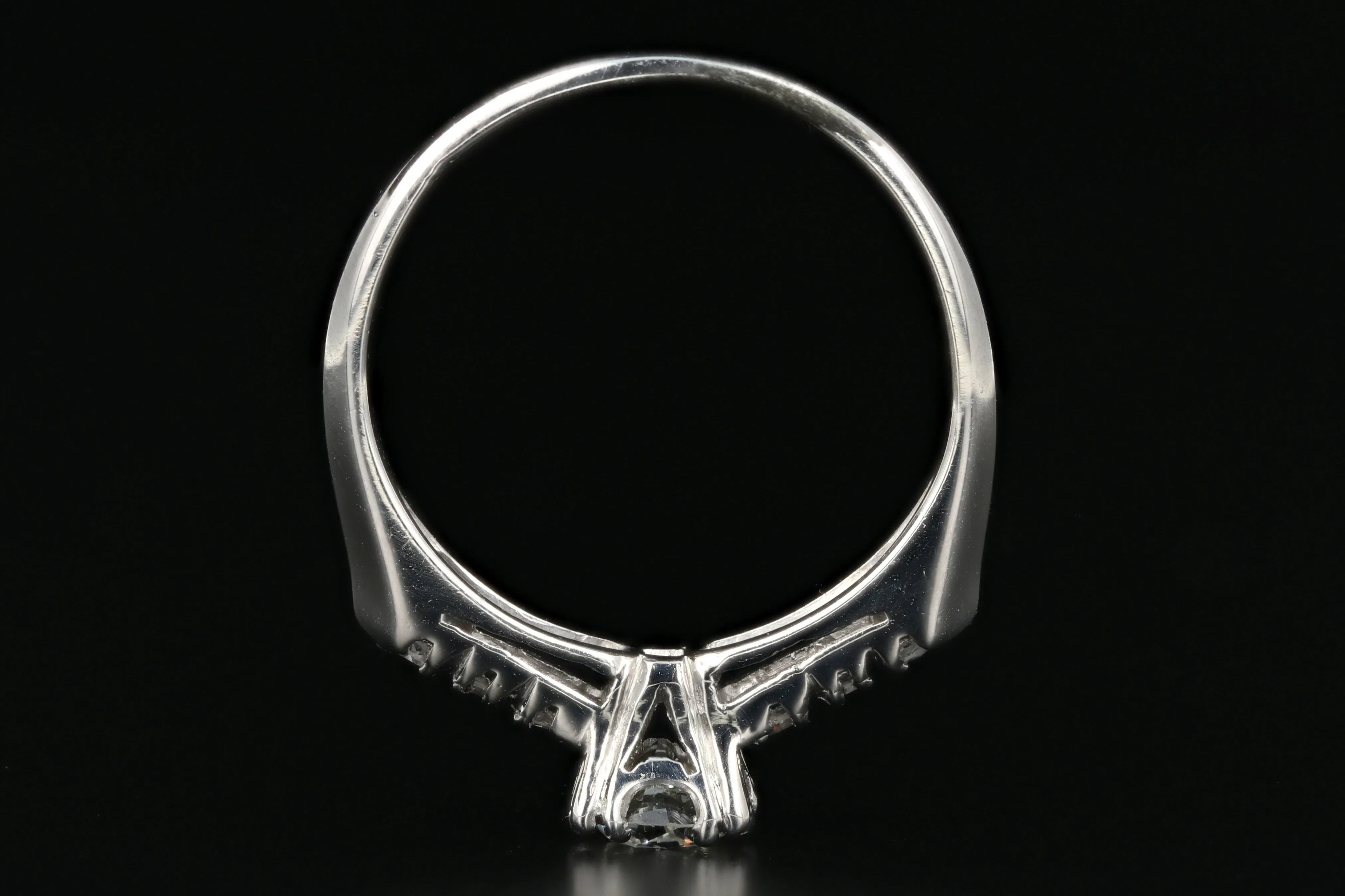 Vintage Platinum .45 Carat Diamond Engagement Ring