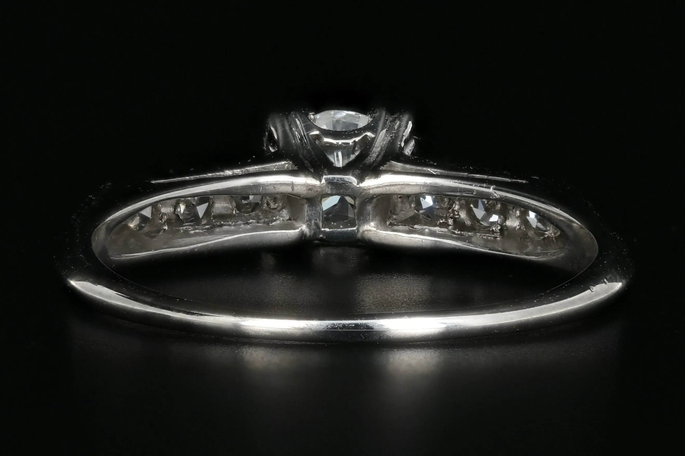 Vintage Platinum .45 Carat Diamond Engagement Ring