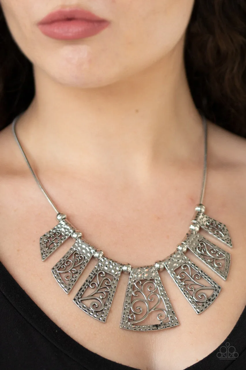 Vintage Vineyard Silver Paparazzi Necklace