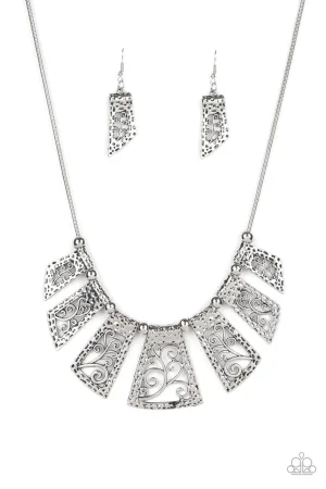Vintage Vineyard Silver Paparazzi Necklace