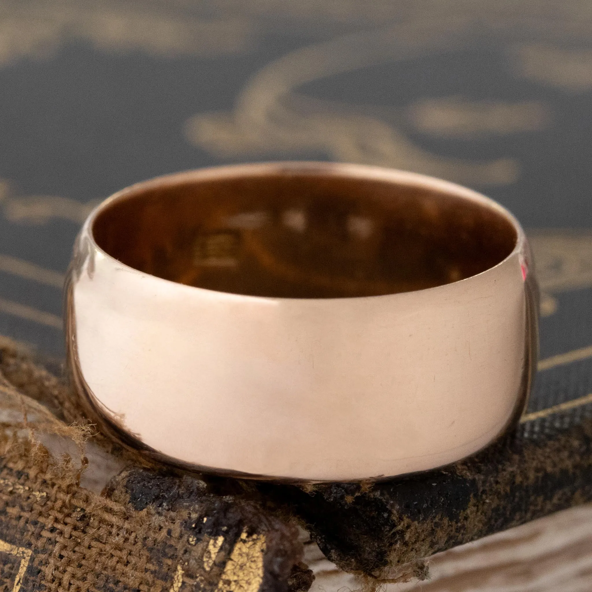 Vintage Wide Wedding Band, 8.15mm