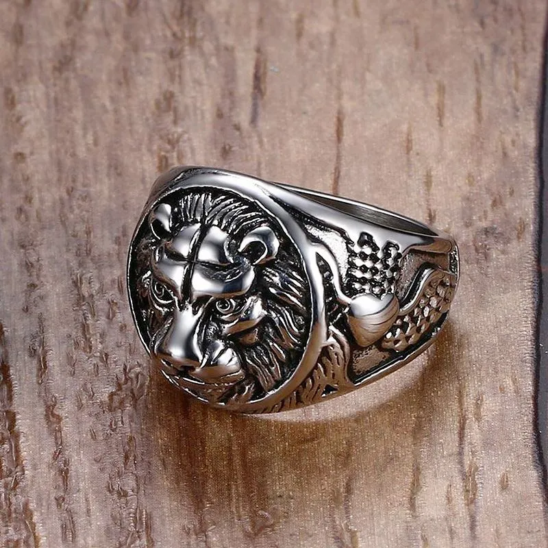 Vnox Conquering Lion Ring | Men's Jewelry