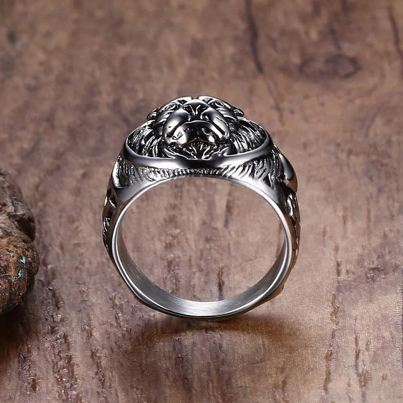 Vnox Conquering Lion Ring | Men's Jewelry