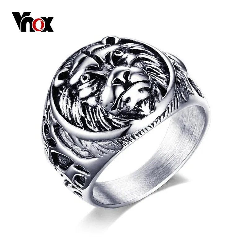 Vnox Conquering Lion Ring | Men's Jewelry