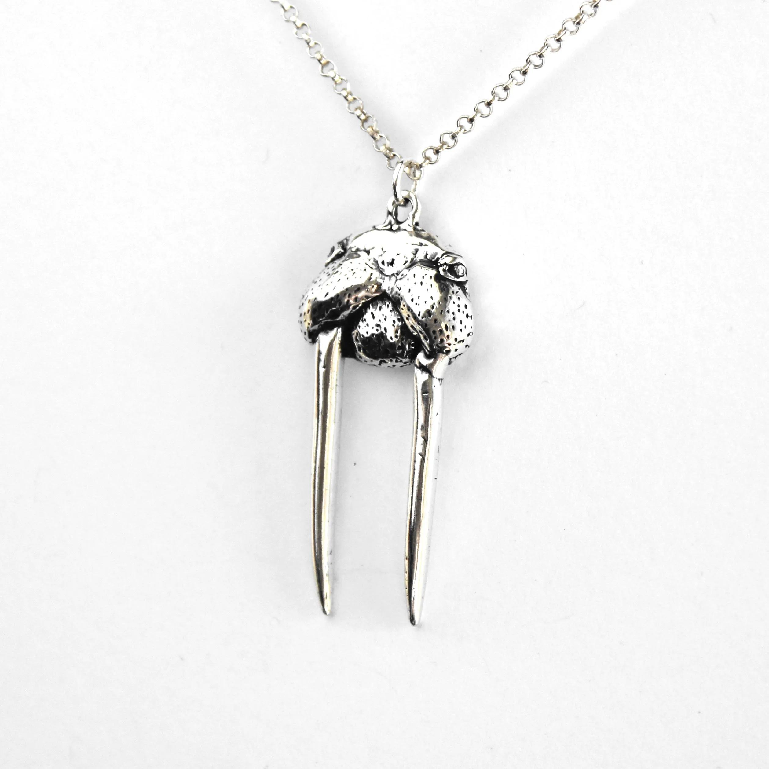 Walrus Necklace in Sterling Silver