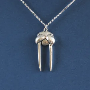 Walrus Necklace in Sterling Silver