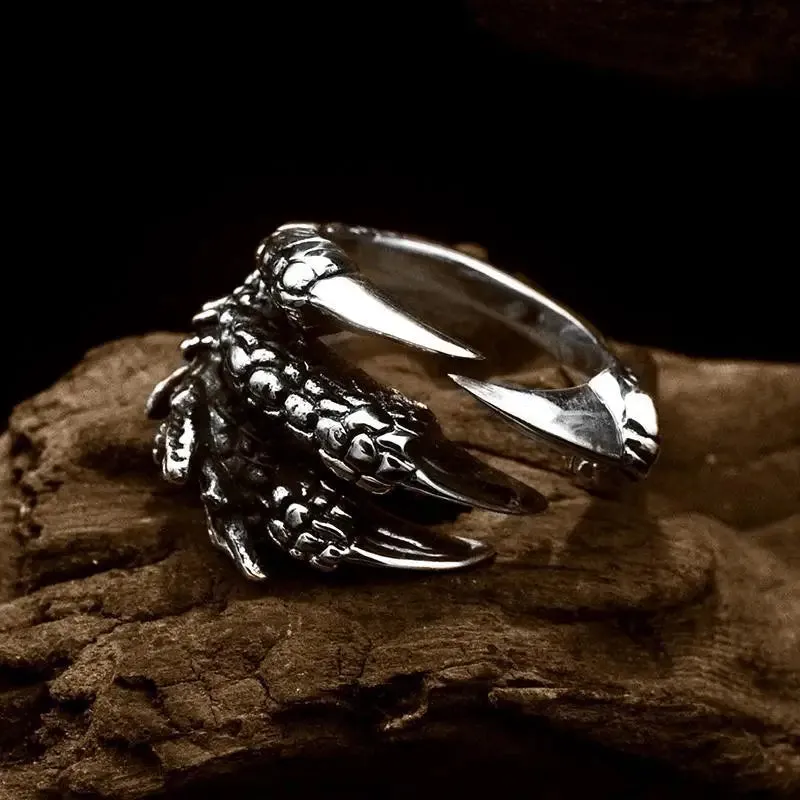 Wing Dragon Punk Ring for Women Girl Party Gift  Retro Hiphop