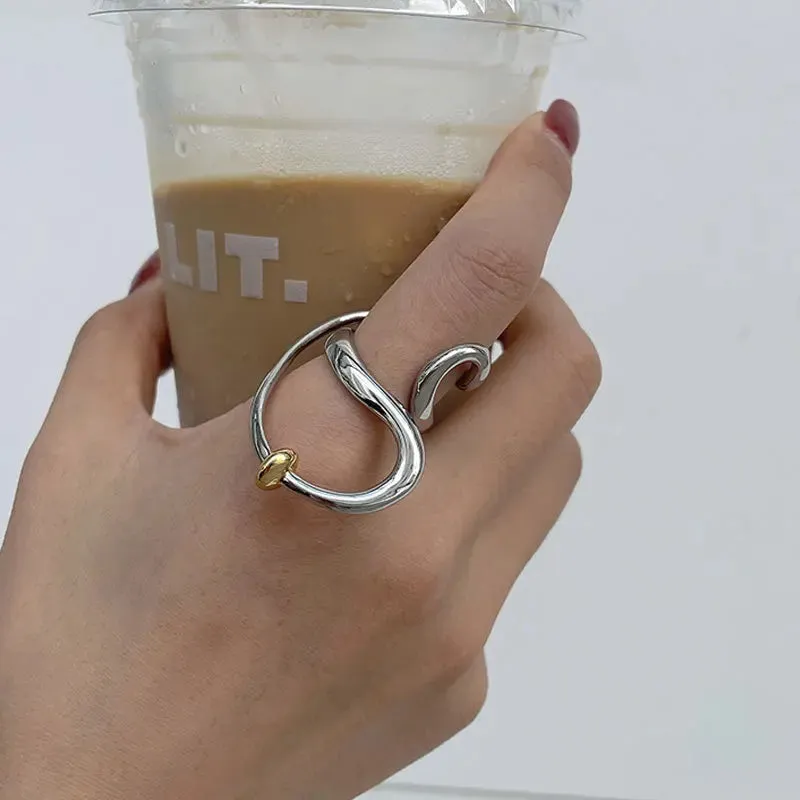 Wing Dragon Punk Ring for Women Girl Party Gift  Retro Hiphop