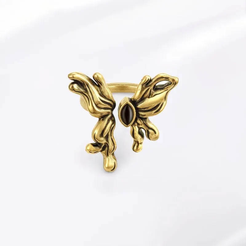 Wing Dragon Punk Ring for Women Girl Party Gift  Retro Hiphop