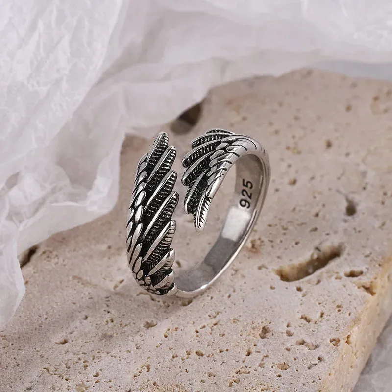 Wing Dragon Punk Ring for Women Girl Party Gift  Retro Hiphop