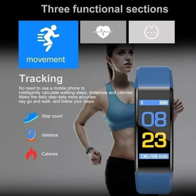 Women's Fitness Wristwatch Bracelet Women Fashion Watch Color Screen Watches Waterproof Swimming Incoming Call/SMS Prompt Watch