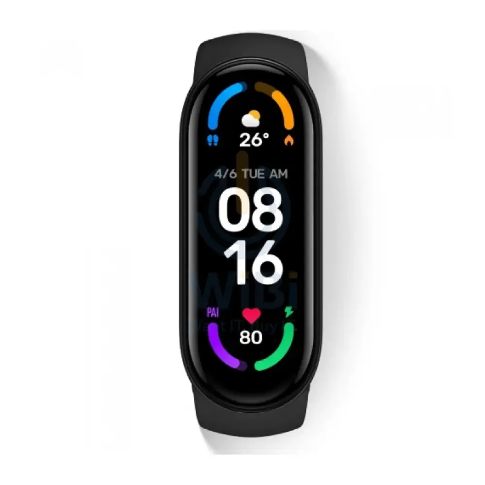 Xiaomi Mi Smart Band 6 Activity Tracker - 1.5-inch AMOLED / 125mAh / Bluetooth 5.0 / Black