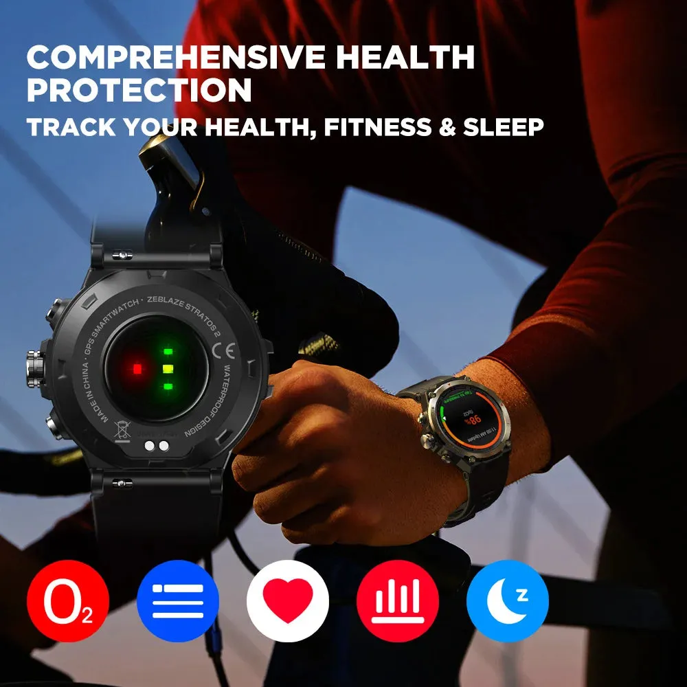 ZEBLAZE Stratos 2 1.30" AMOLED GPS Smart Watch