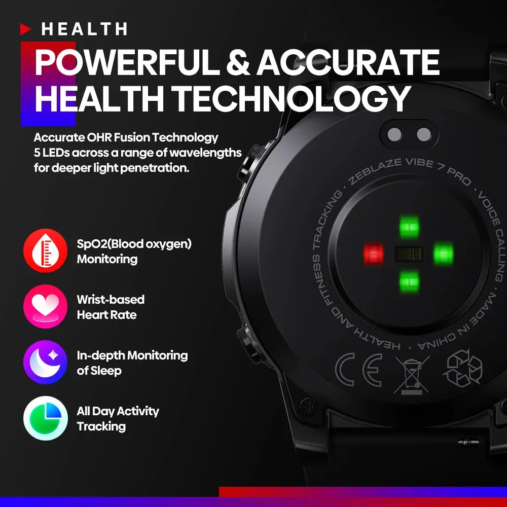 ZEBLAZE Vibe 7 Pro 1.43" Ultra HD AMOLED Smart Watch