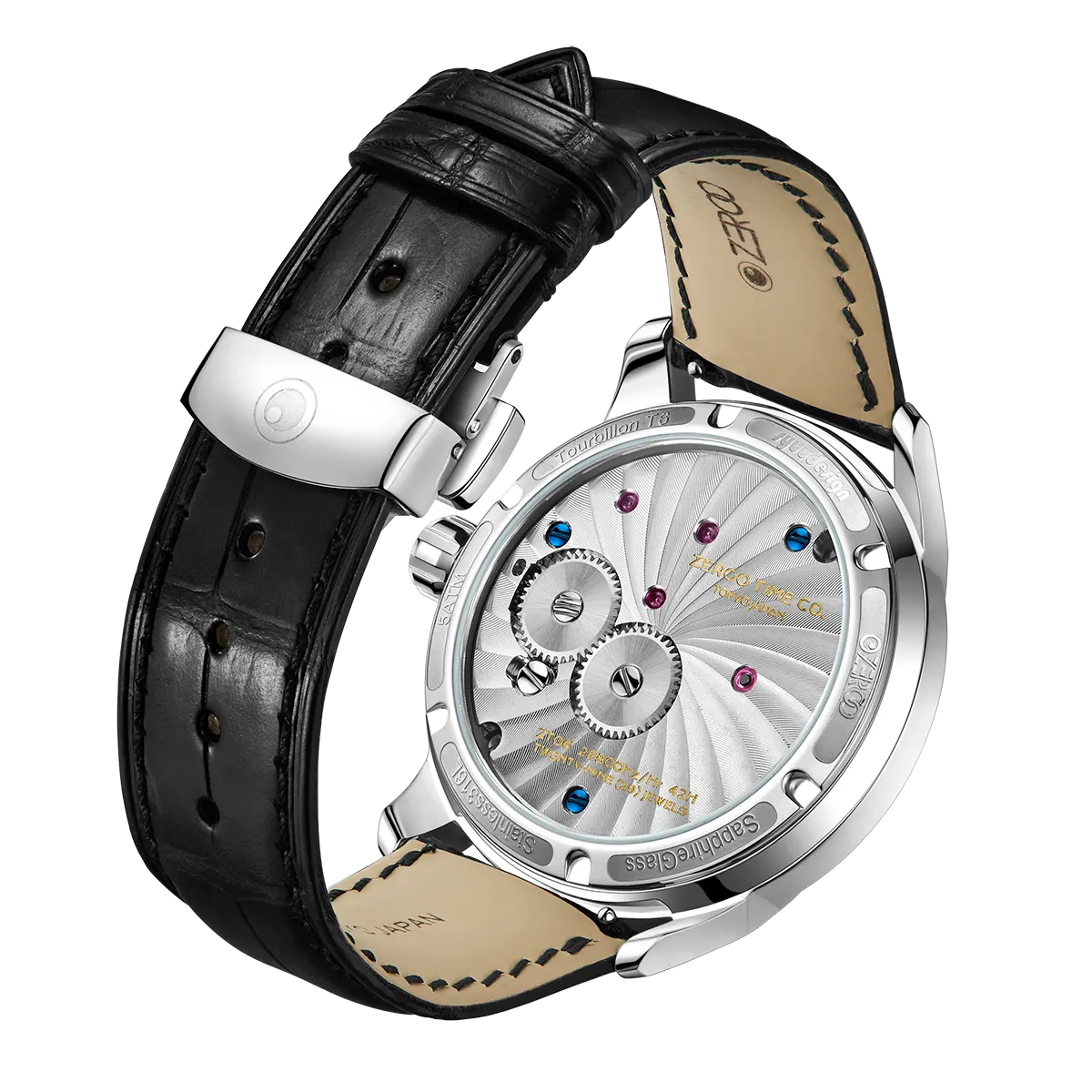 ZEROO T6 THE QUASER CENTER TOURBILLONMANUAL TOURBILLON WATCH FOR GENTS - ZT006SBR