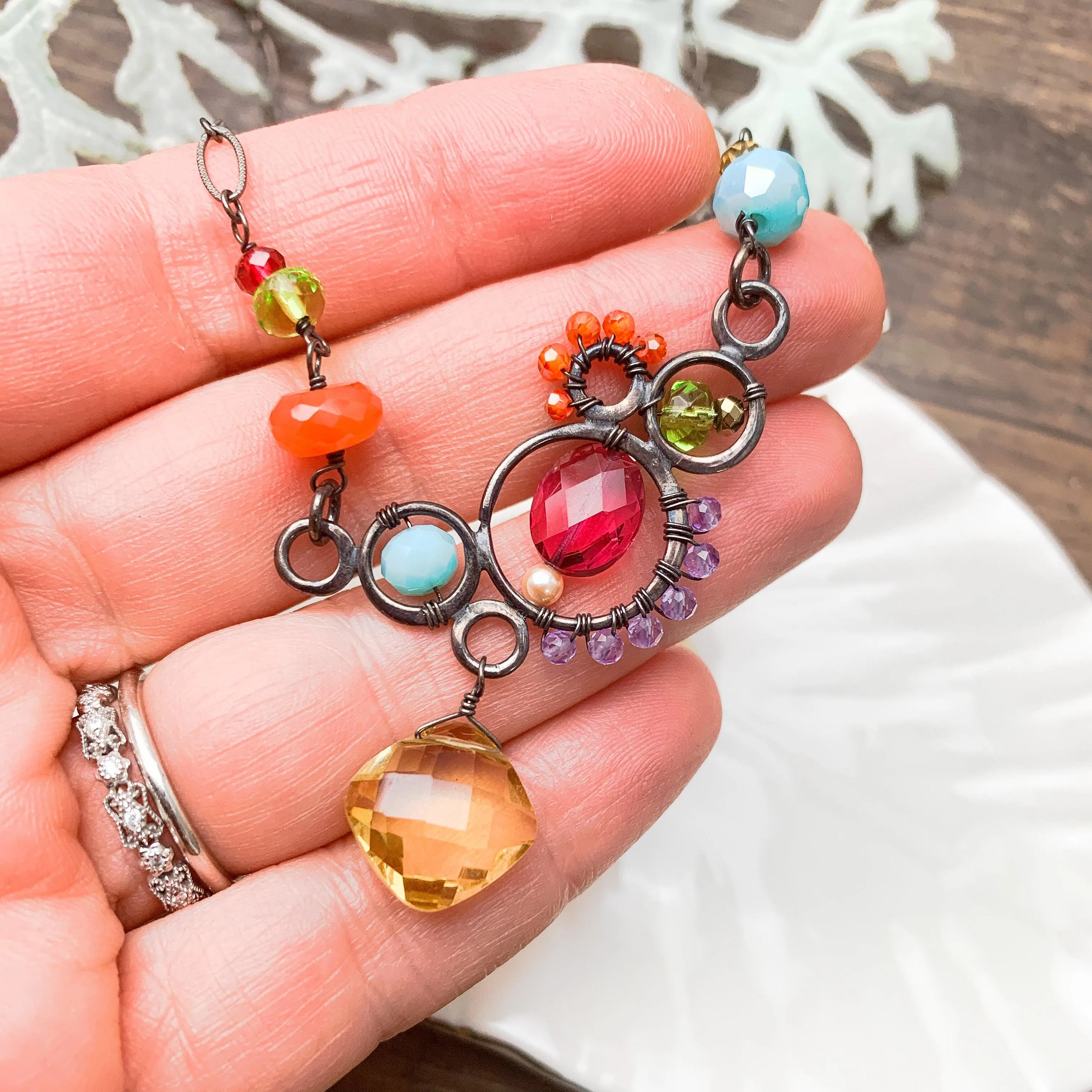 Zoe PopArt Bubble Necklace