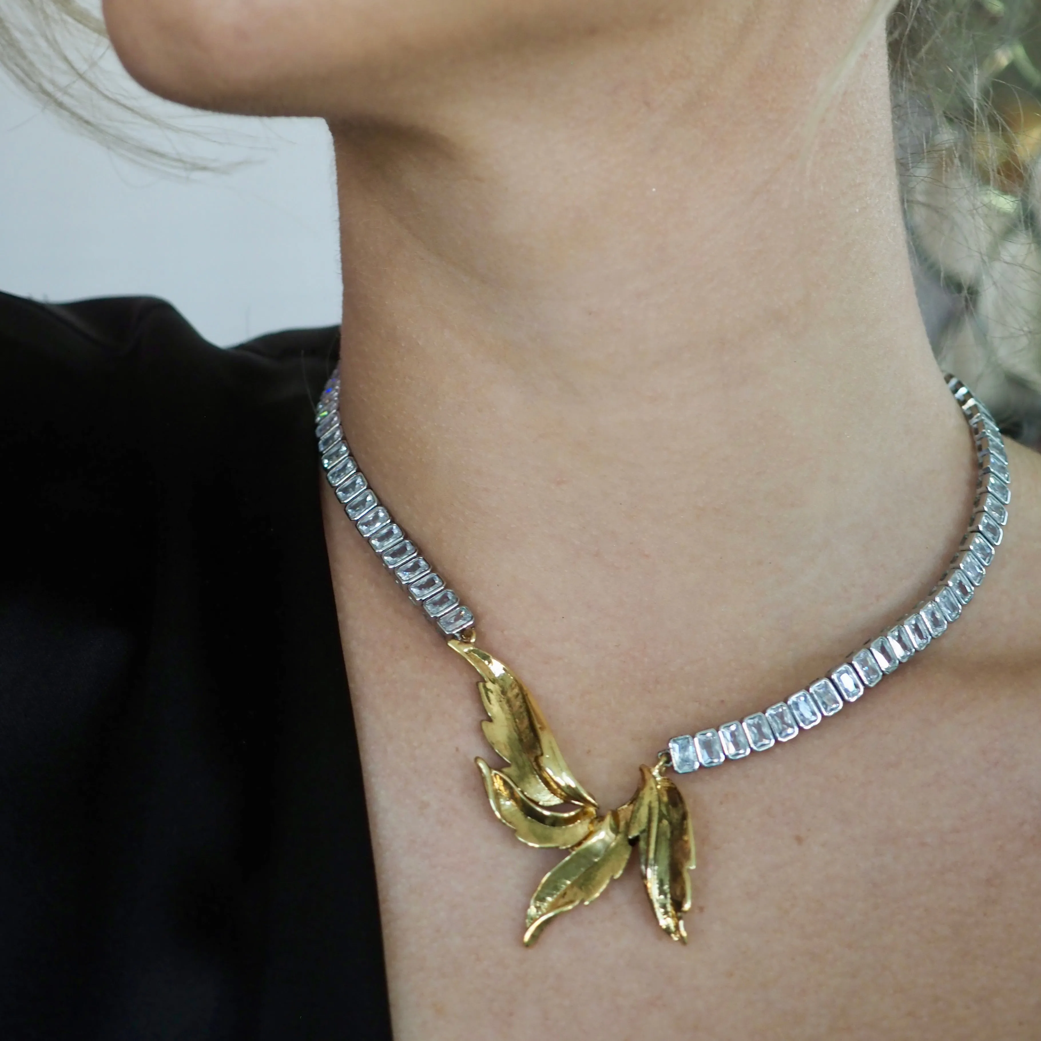 ZOE ROSE BAGUETTE STATEMENT NECKLACE
